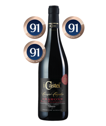 Award winning Campo Casalin Amarone distributed by Allegro Fine Wines (James Suckling: 91, Wine Spectator: 91, Robert Parker: 91) 